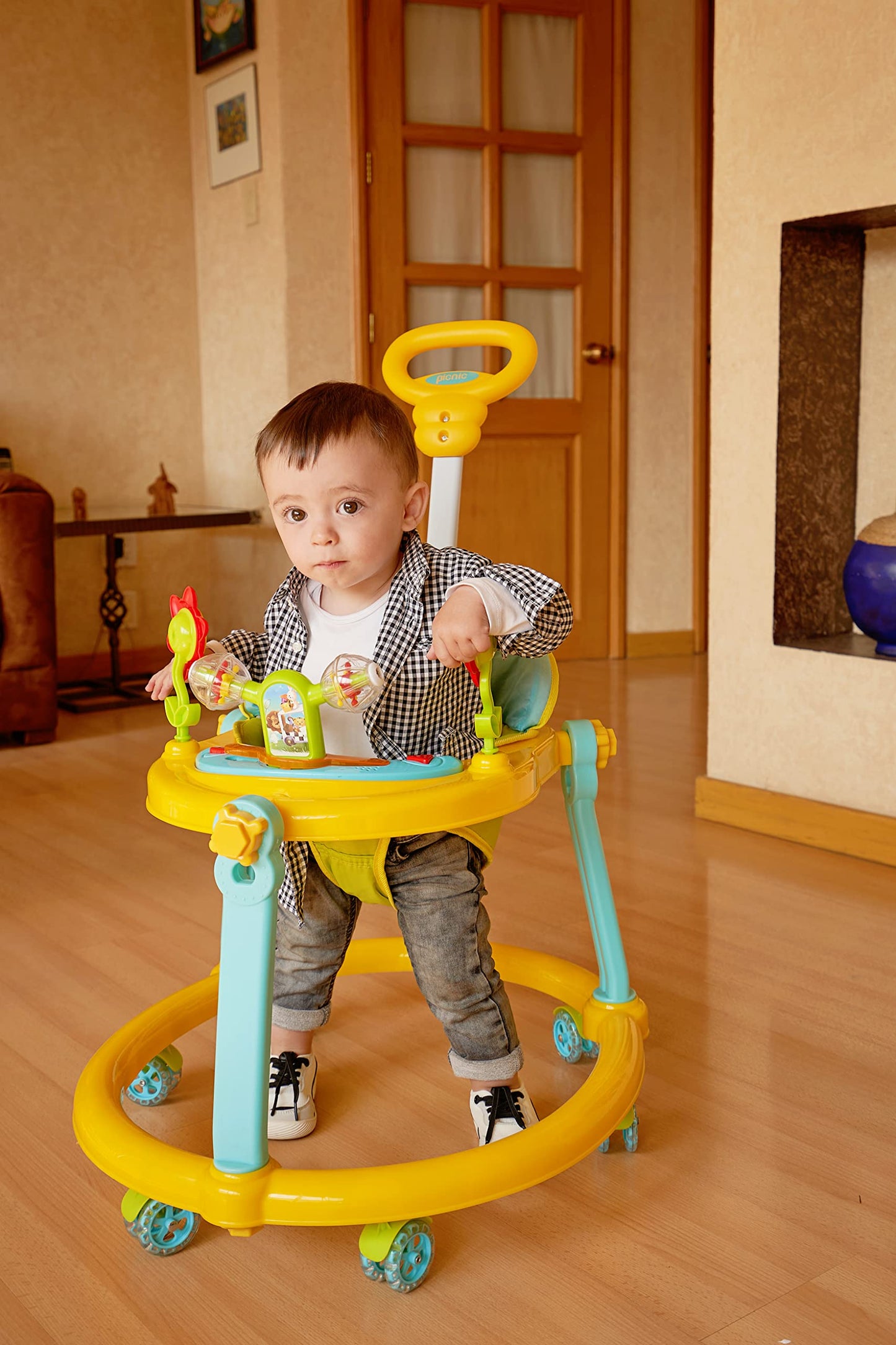 INFANTI | Andadera para Bebe - Juguetes para Niña | Juguetes para Niña - Juguetes para Bebe | Andador para Bebe | Con Paseador y Juguetero Musical - Cosas para Bebes