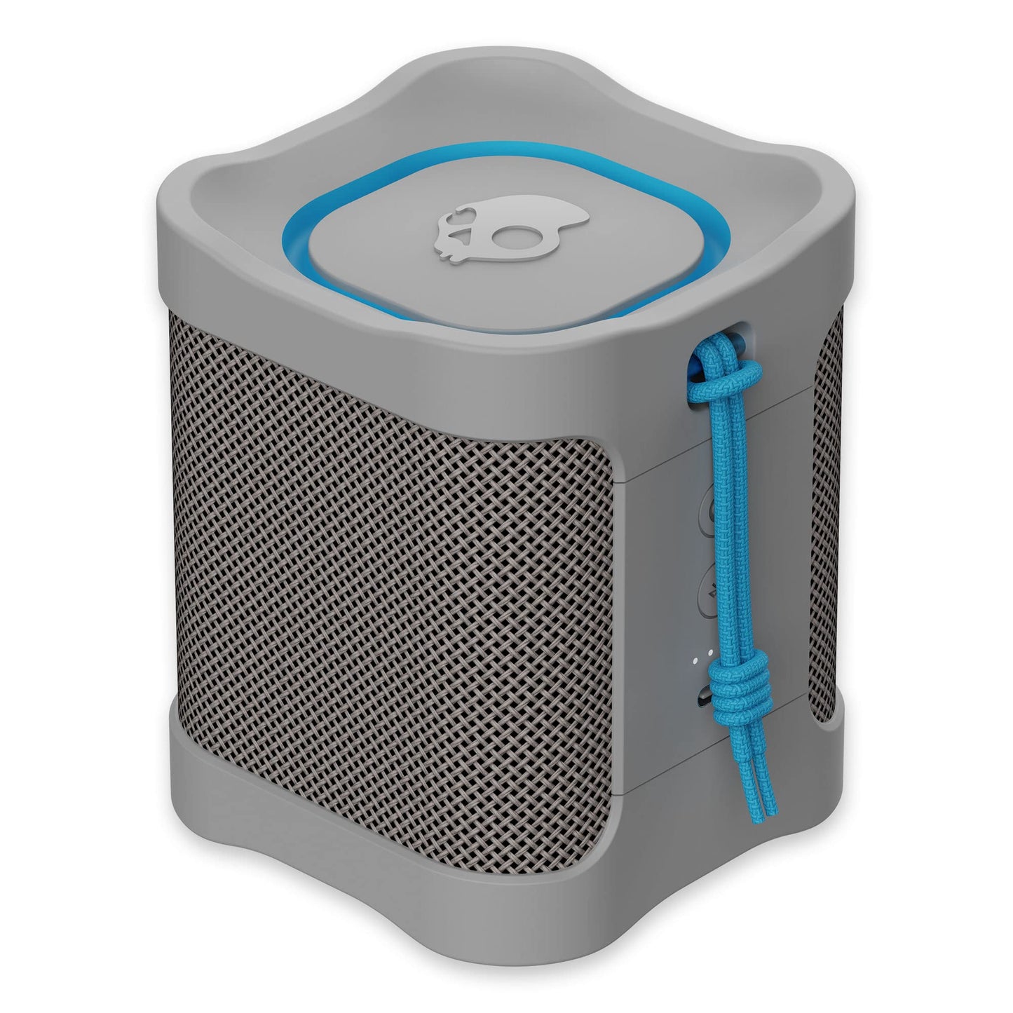 Skullcandy Terrain Mini Altavoz inalámbrico Bluetooth – Altavoz portátil Impermeable IPX7 con radiadores pasivos Personalizados duales, batería de 14 Horas, muñequera de Nailon
