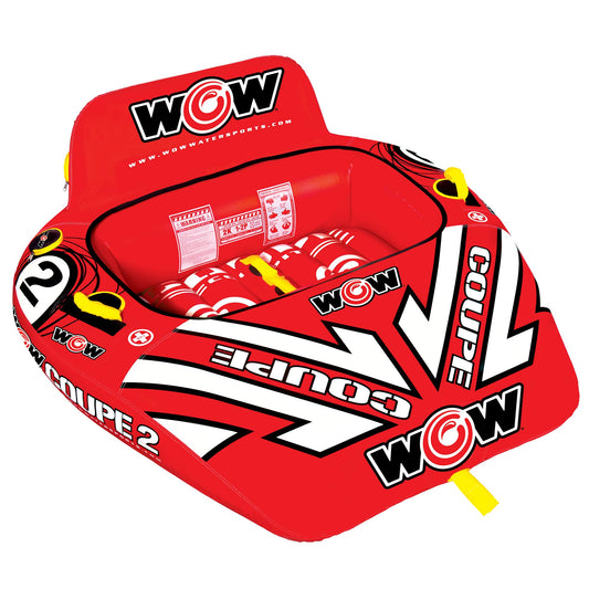 Tubo Remolcable WOW Sports Cabina Coupe 350 Libras Inflable para Deportes Acuáticos jóvenes y Adultos