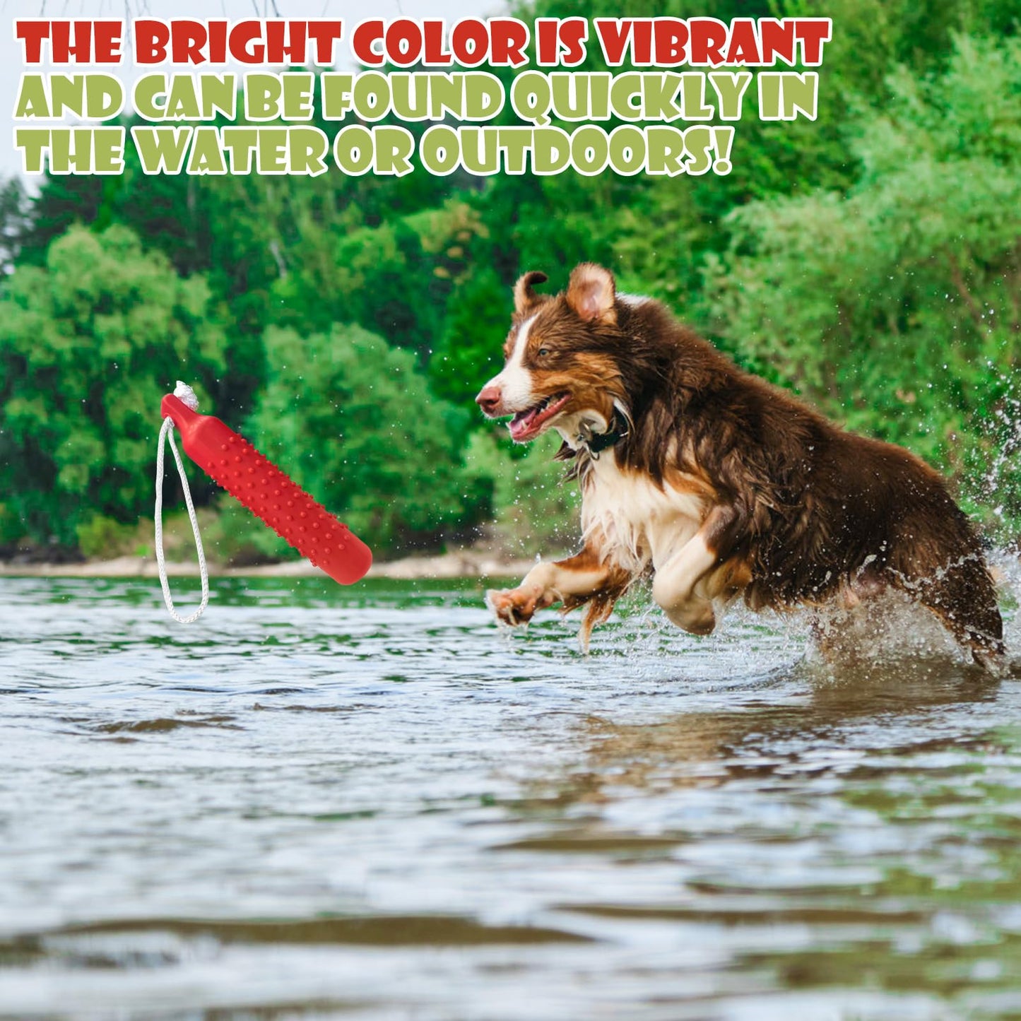 BINGPET Dog Retriever Training Dummy Retrieving Bumpers Pool Toy