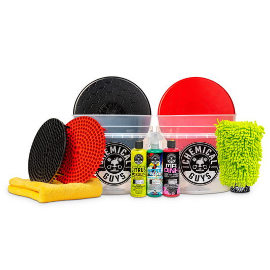 Chemical Guys Kit de Dos Cubos para Lavar y secar (11 artículos)