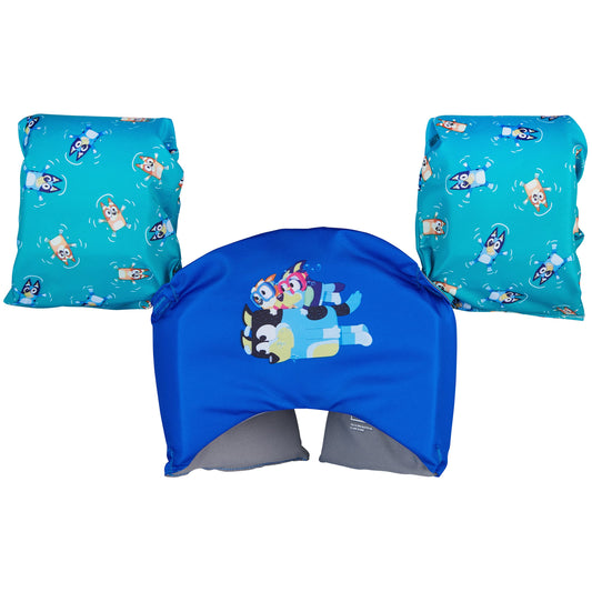 Chaleco Salvavidas SwimWays Azul Aprobado por la Guardia Costera para Niños 33 a 55 Libras