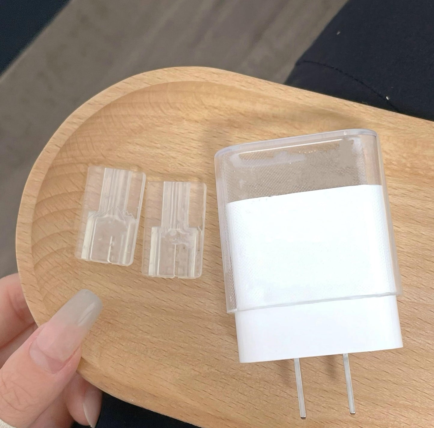 Funda Protectora USTIYA Transparente para Cable Cargador iPhone 11-16 Pro Max Plus 20W 18W