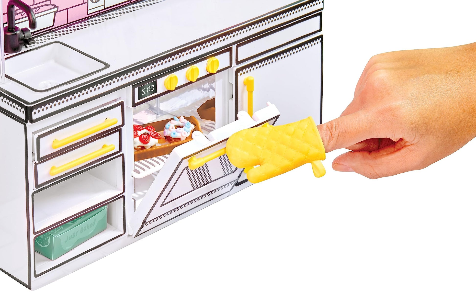 Juego de Cocina DIY MGA's Miniverse Mini en Rojo con Luz UV para Niños Mayores de 8 Años