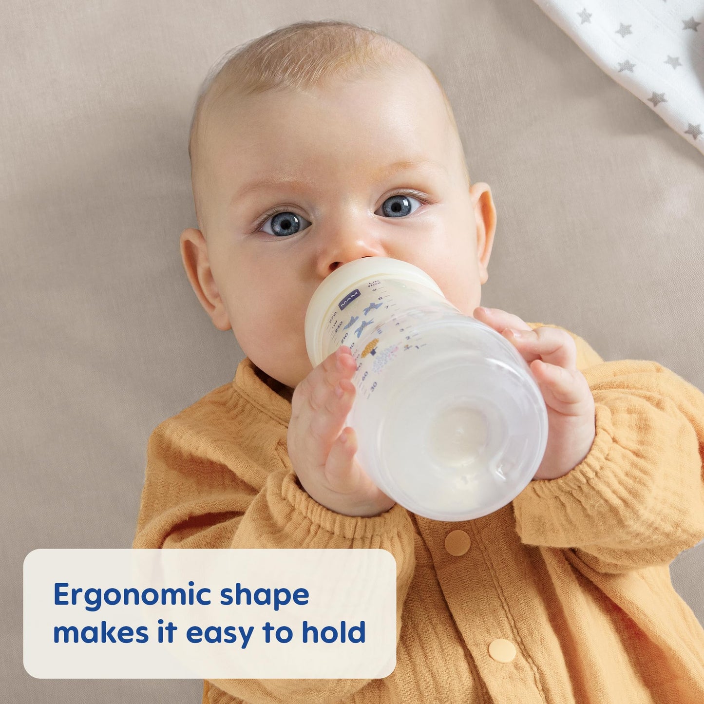 MAM Easy Active Biberón para bebé, cambia entre el pecho y para limpiar, más de 4 meses, niño, (paquete de 2)