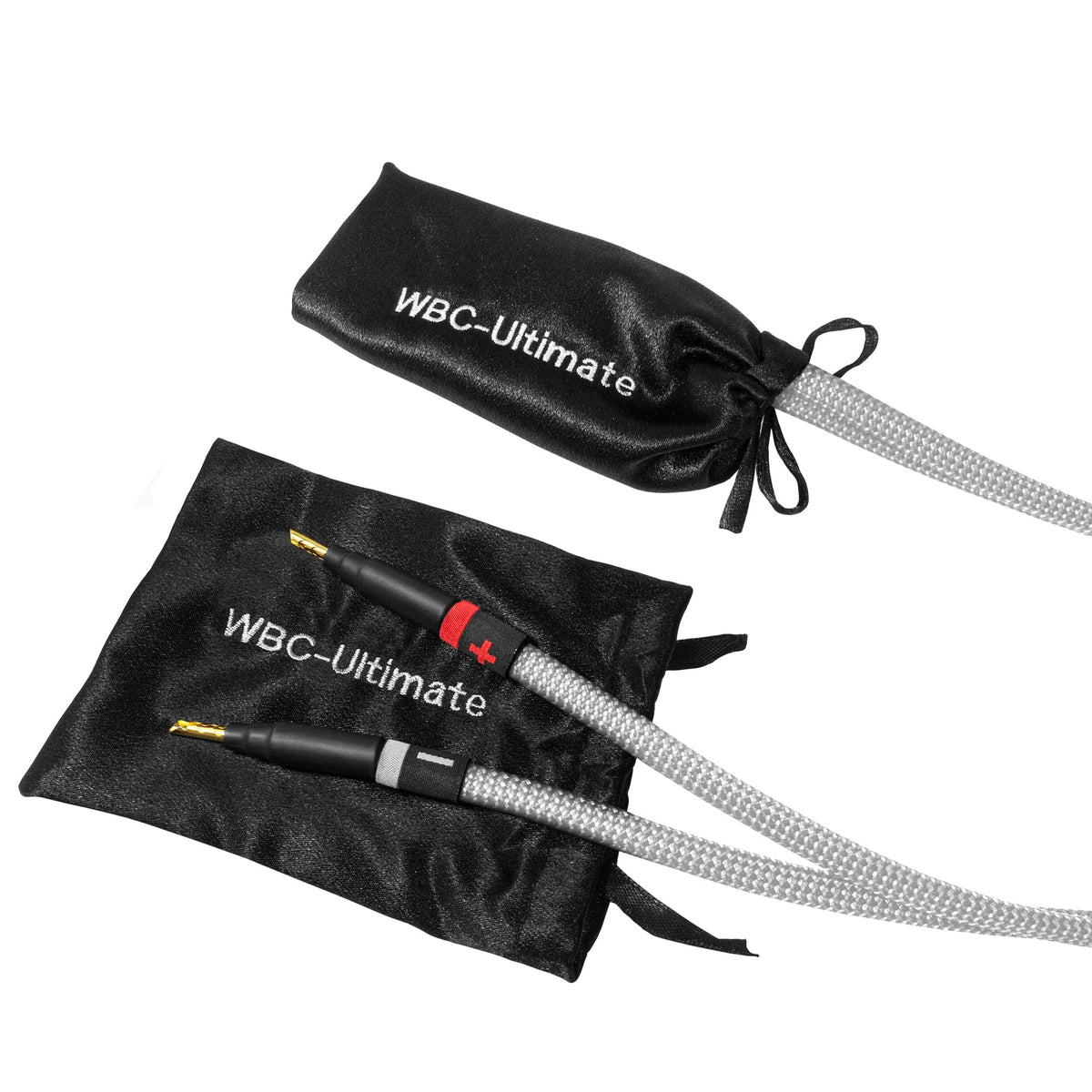 Cable de Altavoz Worlds Best Cables 12 Pies Plata de Alta Fidelidad con Conectores Eminence Gold para Audio Premium