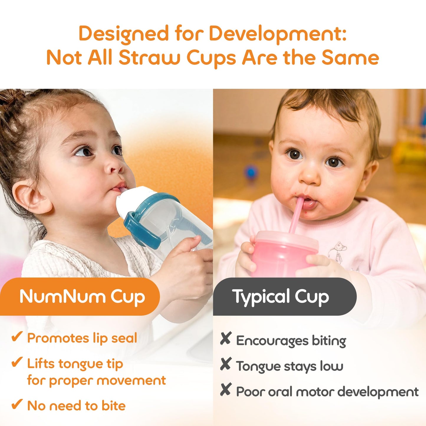 NumNum - Taza de paja con peso para beber, 6-12 meses, 1 paquete azul