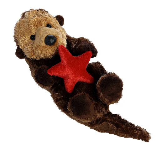 Peluche Otto the Otter Mini Flopsie con Estrella de Mar