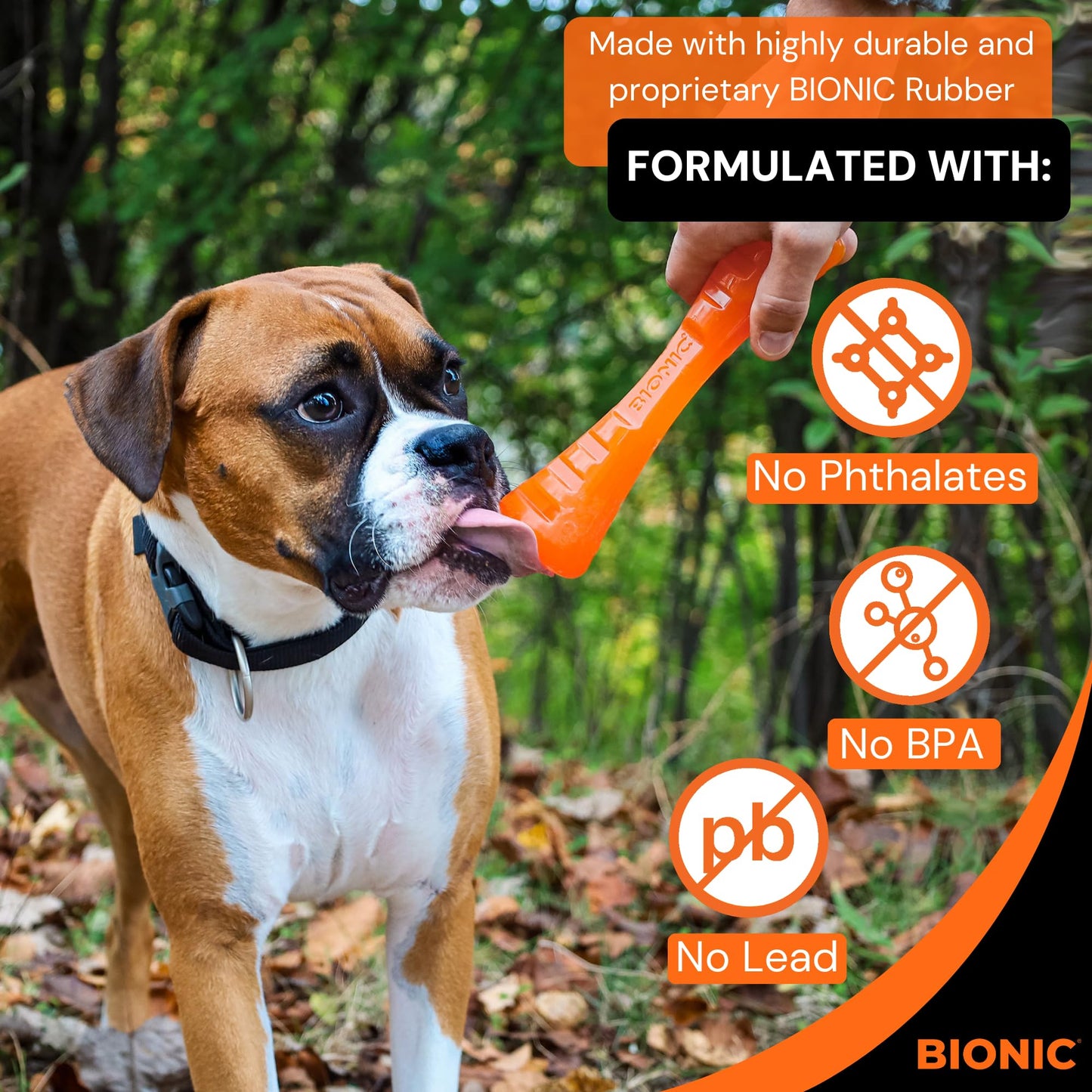 BIONIC Urban Stick - Juguete para Perros de 15 a 35 Libras (7-15 kg.)
