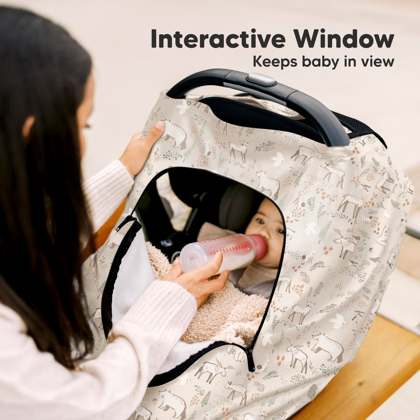 KeaBabies - Funda para asiento de coche de invierno para bebé, recién nacido, ajuste universal, para bebé niña, niño, transpirable, manta ligera, fácil de usar, toldo para carriola, lluvia, viento