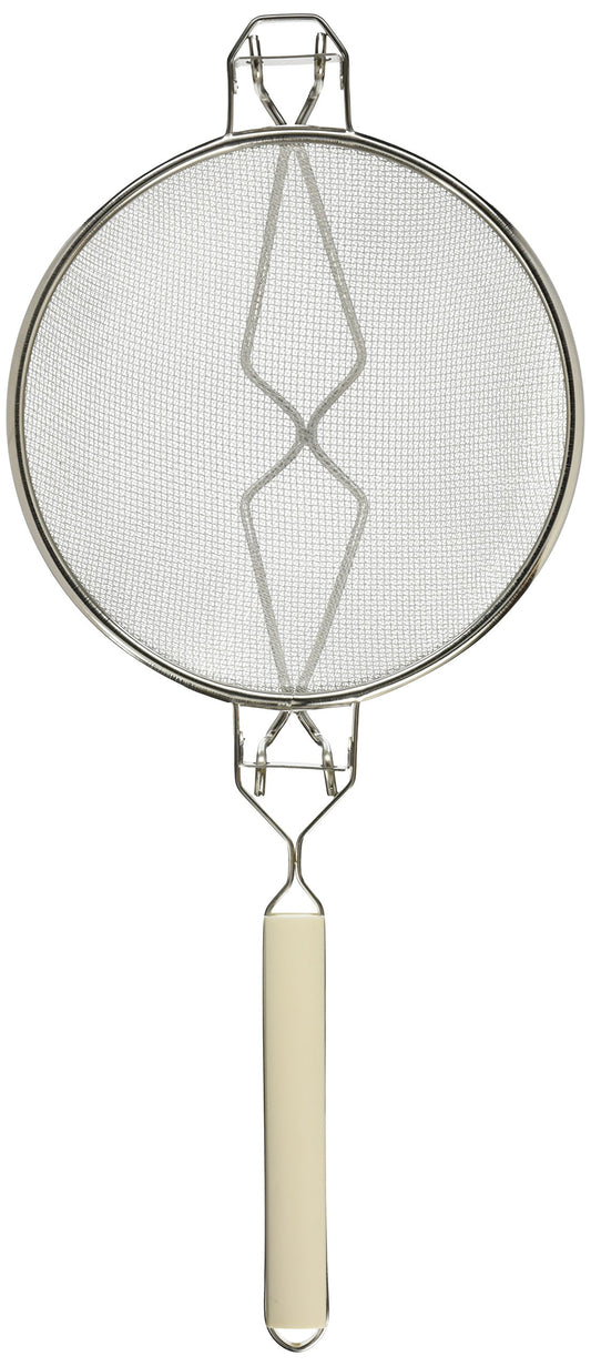 Kitchen Spot 490 Colador Doble Malla con Refuerzo, 24 cm, color Gris/Plata