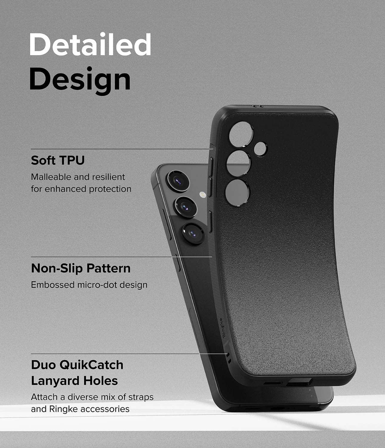 Funda Samsung Galaxy S24 Ringke Onyx Negro Antideslizante Antihuellas