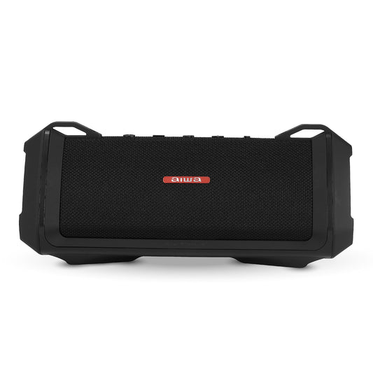 Aiwa Exos-3 - Altavoz Bluetooth Impermeable, Potencia máxima de 60 W, Tiempo de reproducción de 20 Horas, Sonido estéreo, Carga USB-C, Impermeable IPX7, emparejamiento inalámbrico, Perfecto para