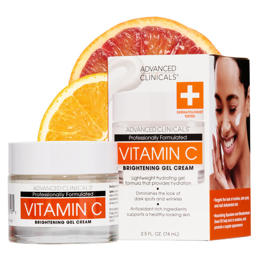 Crema Facial Iluminadora Anti-Edad con Vitamina C - Advanced Clinicals 59ml - Tratamiento Cosmético para Piel Radiante y Joven.