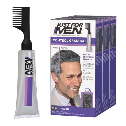 Tinte Para Canas Just For Men Negro T55 Gradual para Hombre