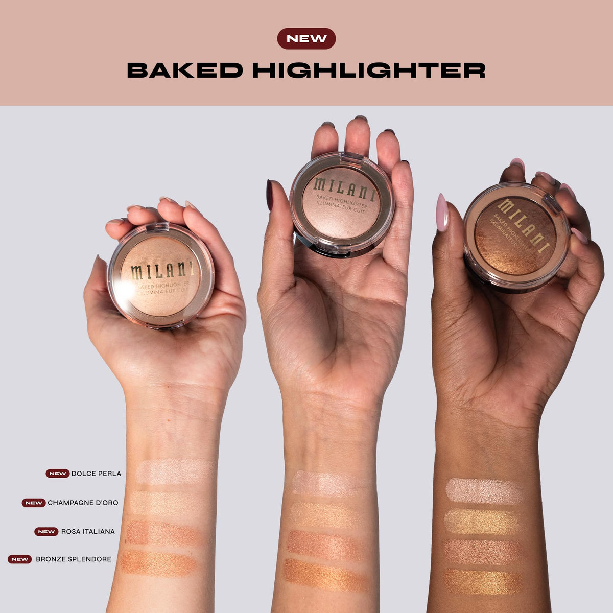 Milani Iluminador En Polvo Baked Highlighter - Dolce Perla