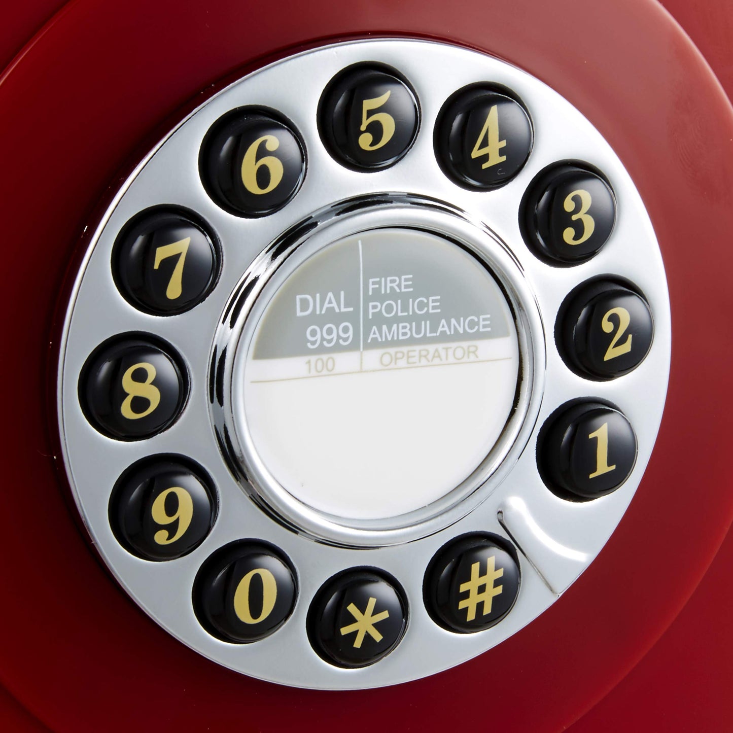 GPO 746 Retro Wall Push Button Telephone Red
