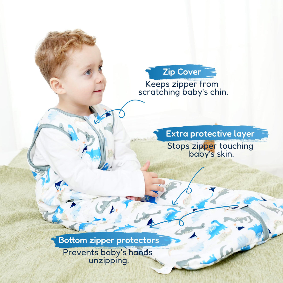 TotAha - Saco de dormir para niños pequeños, 1.0 TOG, 2T-3T-4T, saco de
