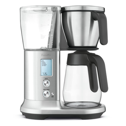 Breville BDC450BSS Cafetera de precisión, Jarra de vidrio, Acero inoxidable pulido, 12.4" x 6.7" x 15.7", 1