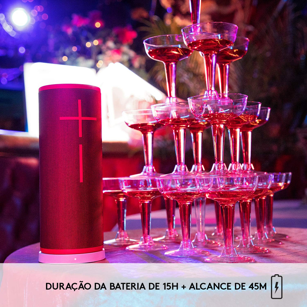 Bocina Portátil Bluetooth Ultimate Ears Boom 3 Roja Impermeable y Flotante con Graves Profundos