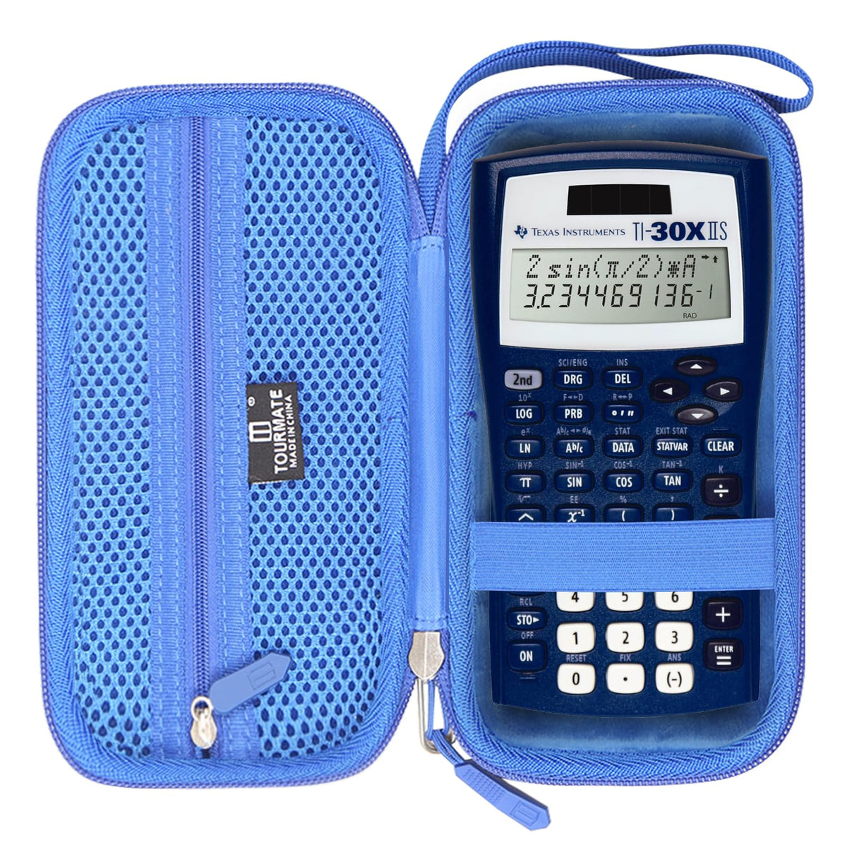 Funda de Viaje Tourmate Azul para Calculadora Científica Texas Instruments TI-30X IIS