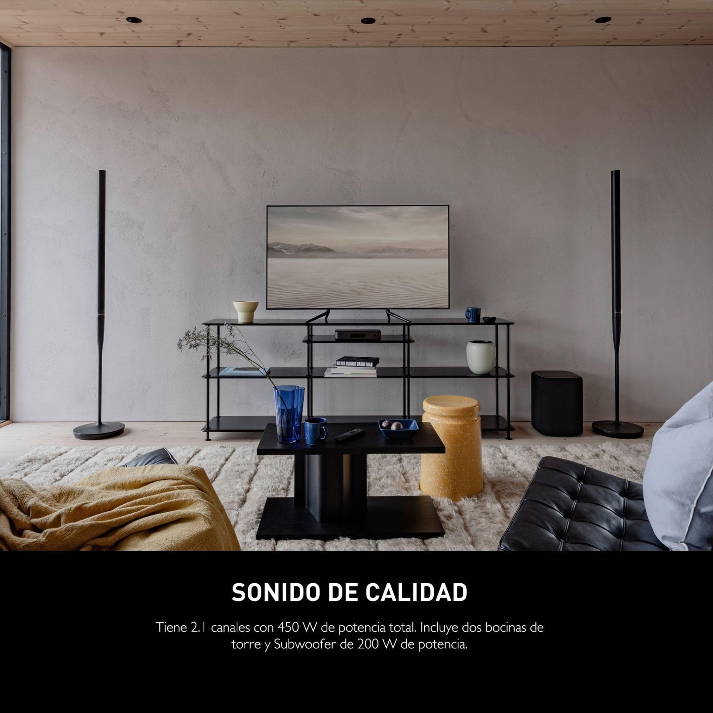 Harman Kardon Radiance 2400 Sistema de Teatro en Casa Inalámbrico 2.1, 450 W de Potencia, HDMI, Puerto Óptico - Negro