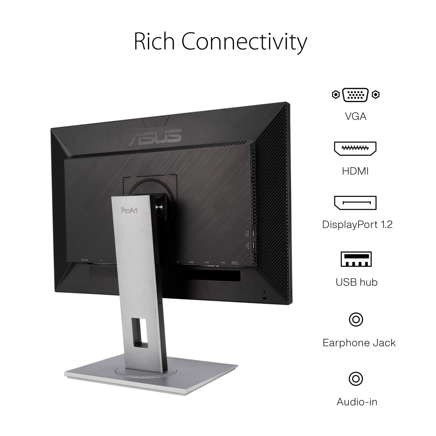 Asus Monitor profesional 24.1" ProArt PA278QV, animación, edición de vídeo y fotografía, IPS, 2K, precisión de color, precalibrado de fabrica para una precisión de color