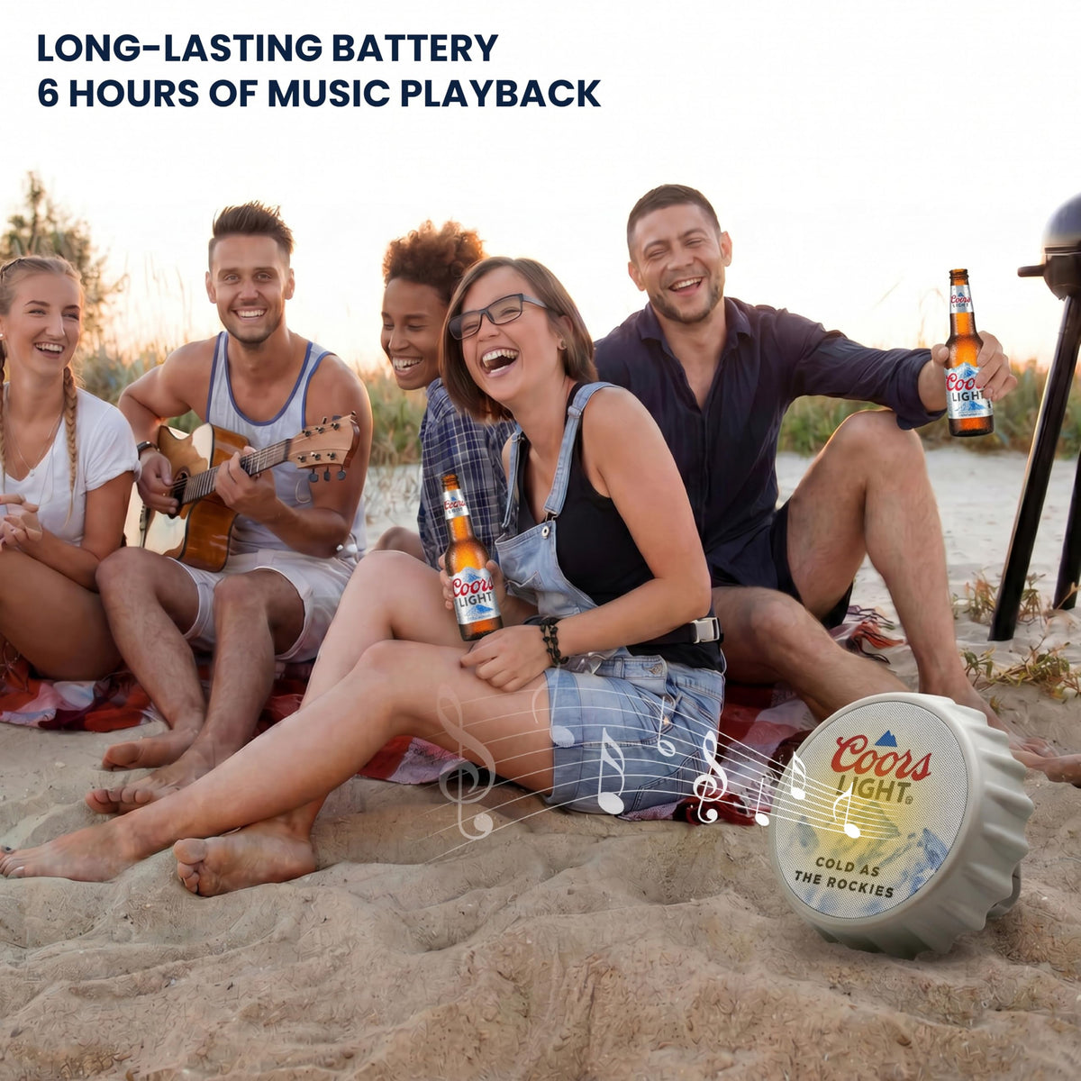 Altavoz Bluetooth Coors Luz Cambiante Radio FM para el Hogar
