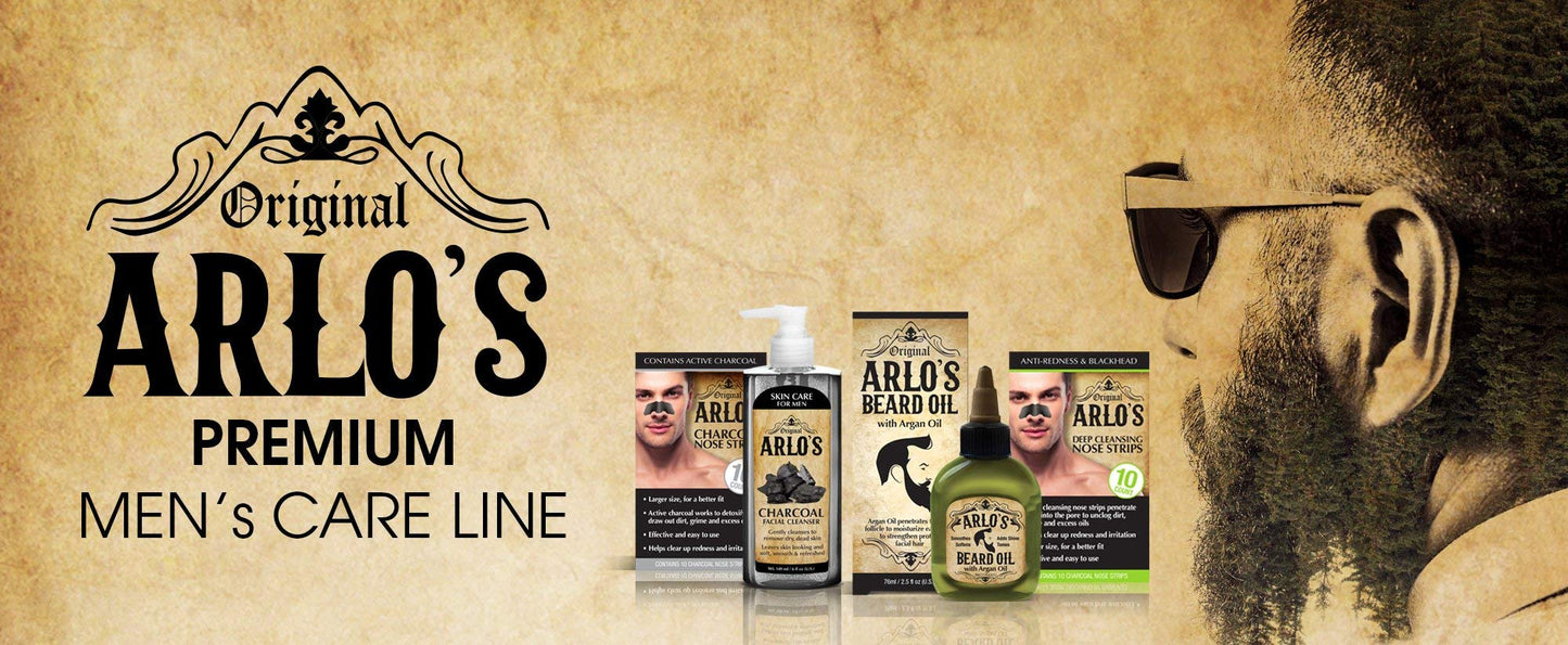 Arlo's Aceite de barba original 99% natural, potenciador del crecimiento procrecimiento, 2.5 onzas líquidas
