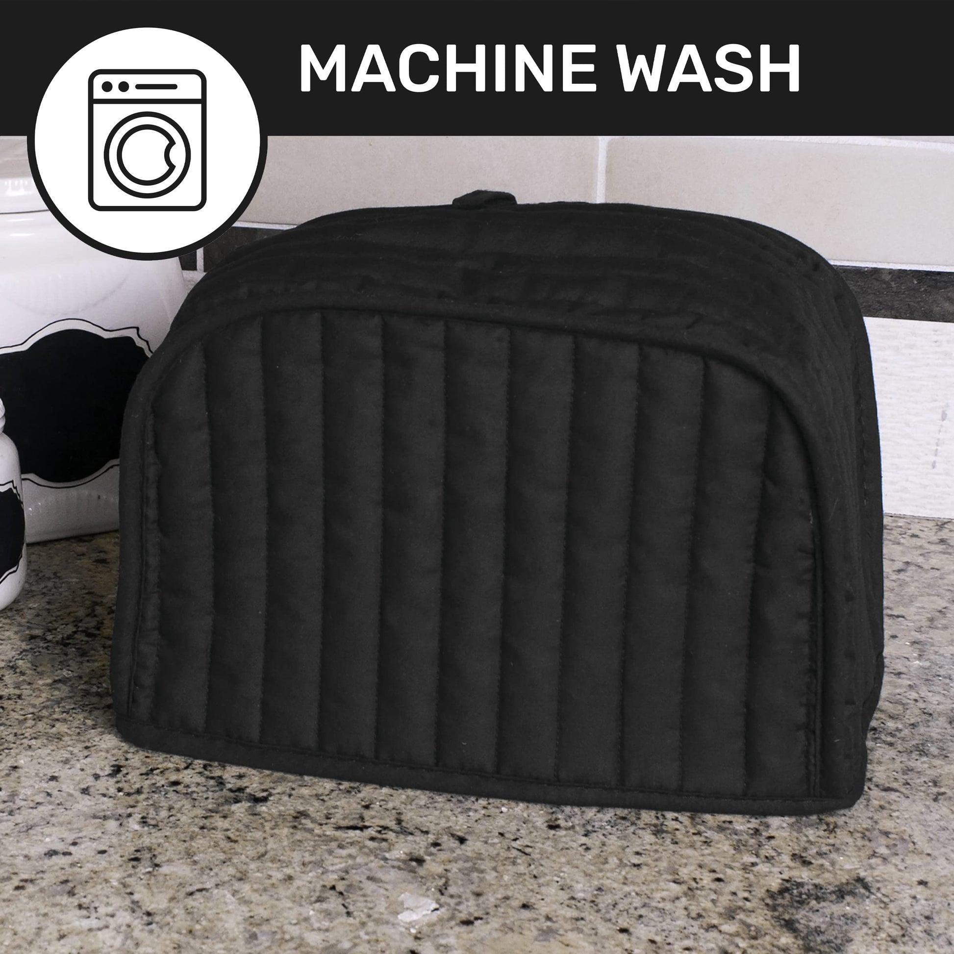 Ritz Protector acolchado para licuadora, Cobertor para tostador de 2 rebanadas, Negro, 2-Slice Toaster Cover, 1