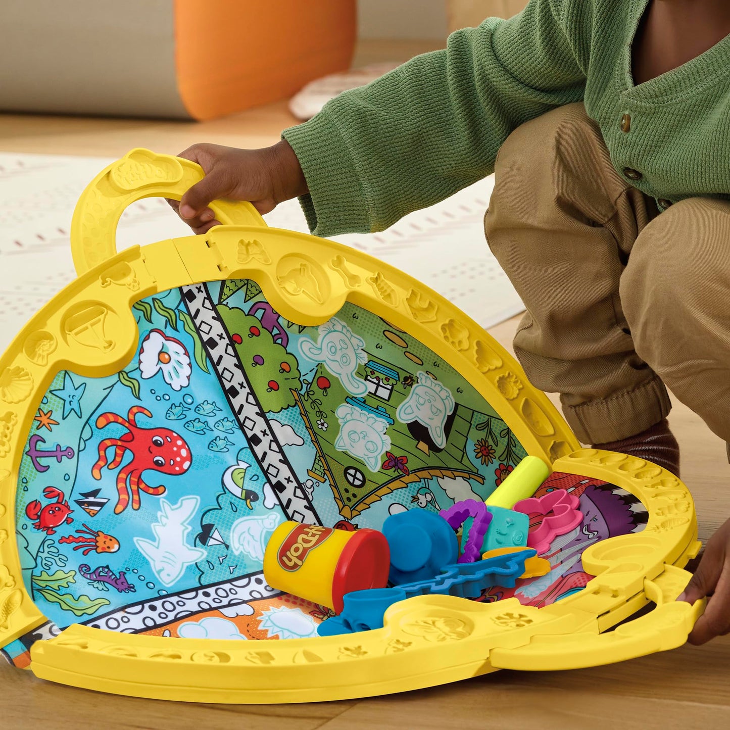 Set de Juego Portátil Play Doh con 19 Accesorios para Niños y Niñas