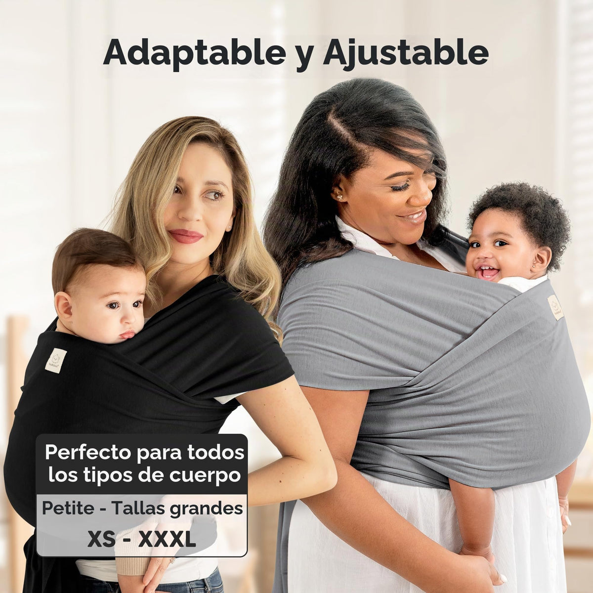 KeaBabies Portabebés para bebés desde el nacimiento, portabebés transpirables, portabebés recién nacidos, portabebés recién nacidos, portabebés sin manos (Saddle Brown)