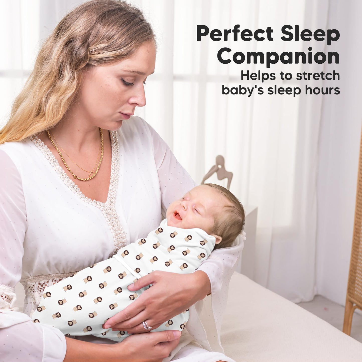 Sacos de dormir para bebé con cierre, paquete de 3 pañales para recién nacidos de 0 a 3 meses, bebés, niñas, niños, saco de dormir suave y duradero, manta de pañales fácil de cambiar (The Wild 2, OS)