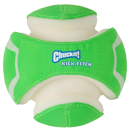 Chuckit! Kick Fetch - Pelota de Juguete para Perro, Brilla en la Oscuridad, pequeña