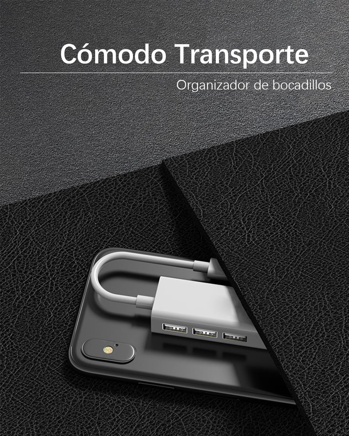 Adaptador Ethernet USB A 3.0 YRTRGJ Blanco con Hub y Docking Station Compatible con PC, MacBook, Surface y Windows