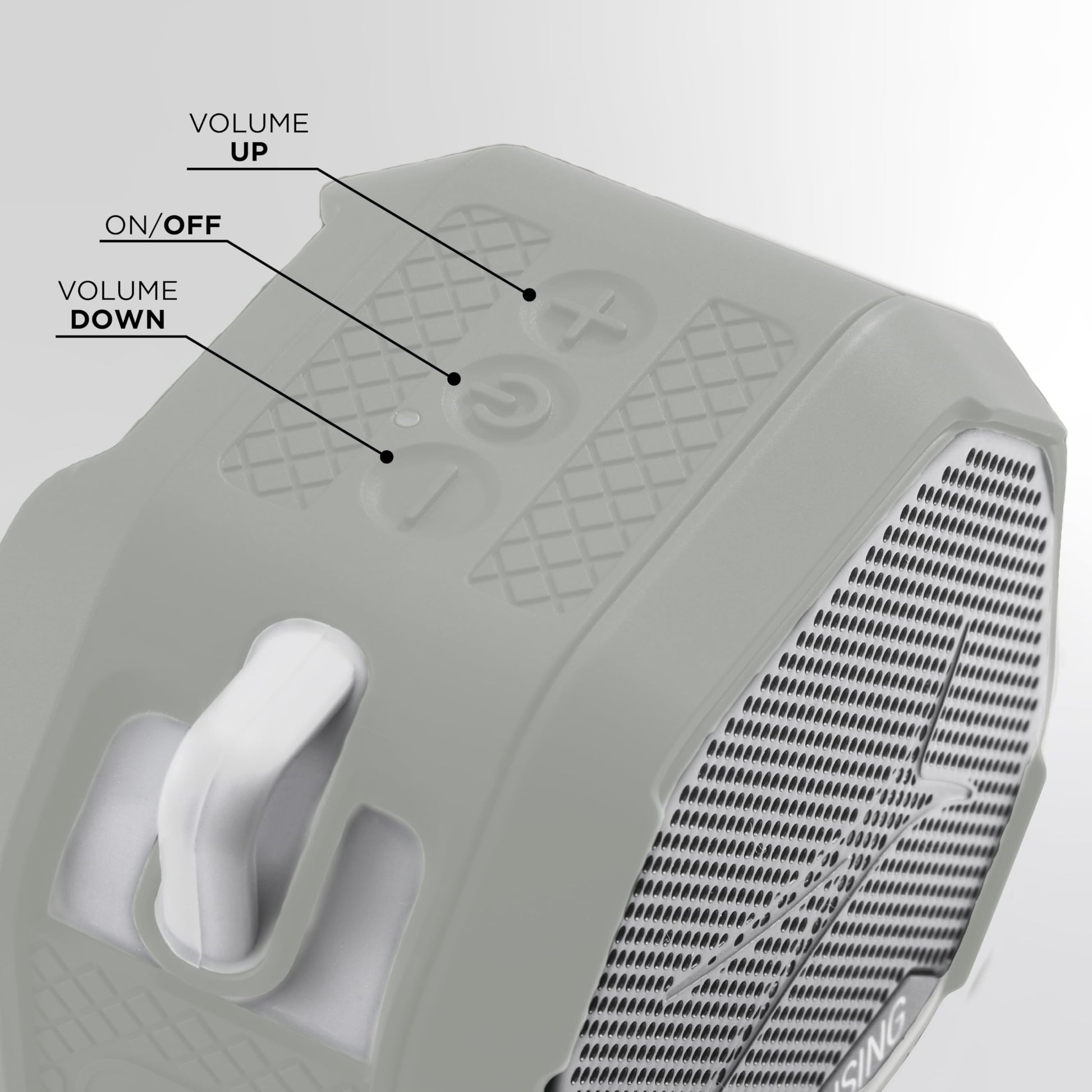 Altec Lansing HYDRATREK - Altavoz magnético Bluetooth, Impermeable IP67, Altavoz portátil, emparejamiento inalámbrico Verdadero, Carga rápida USB-C, batería de 3.7 V 400 mAh, Asistente de Voz,