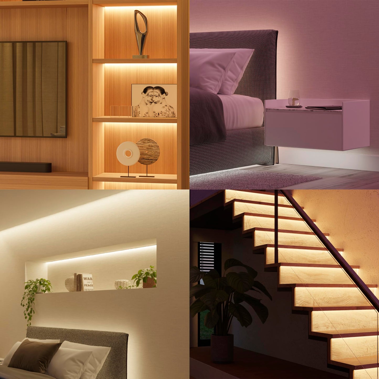 Extensión de Tira de Luz Inteligente Philips Hue Multicolor Versión 4 Compatible con Alexa para Interiores 1M