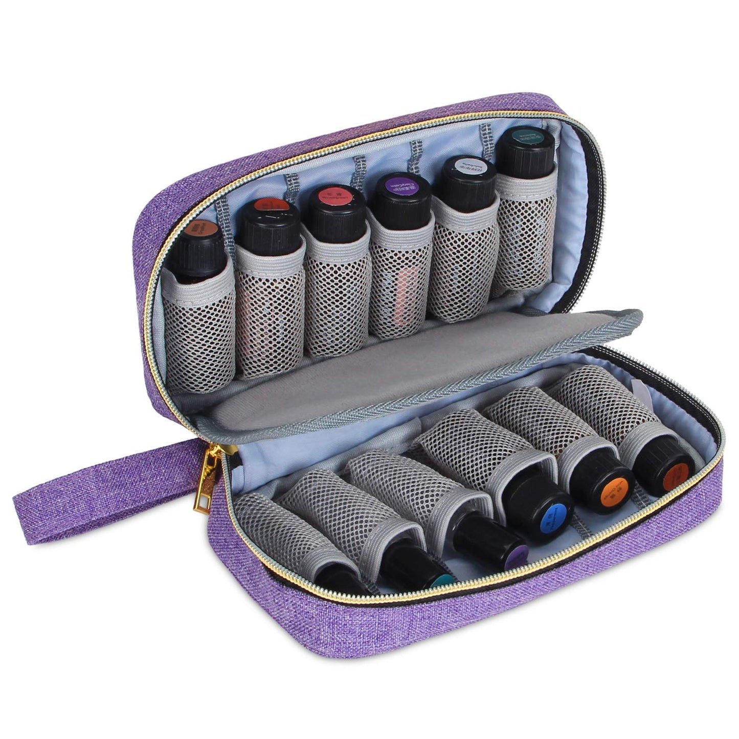 Luxja Estuche de transporte de aceite esencial, Purpura, Single-layer Bag