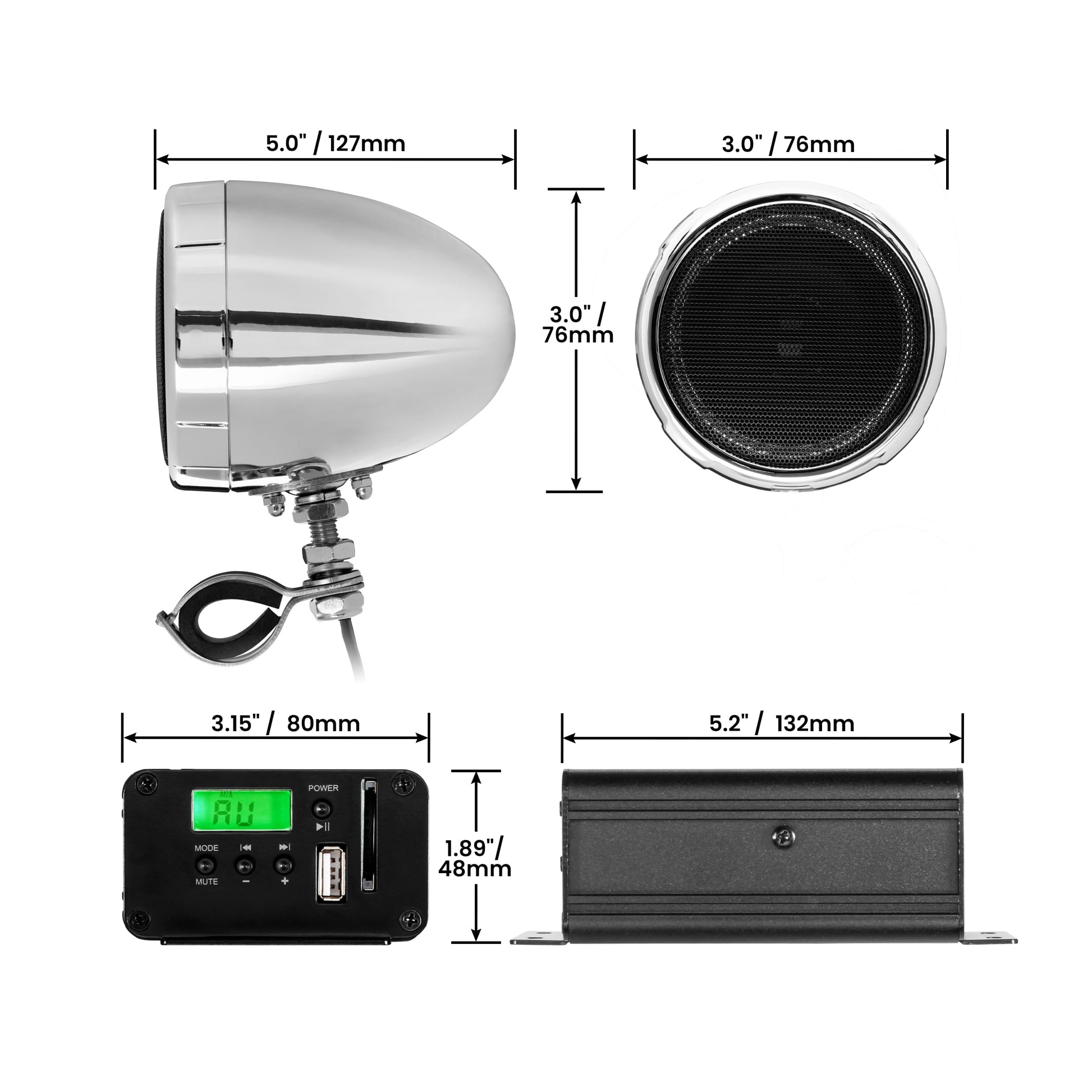Boss Audio MC520B Speaker System