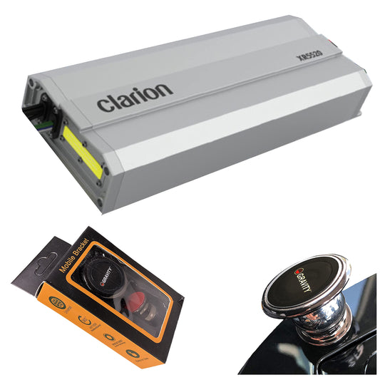 Clarion XR5520 Clase D 5 canales 800 W potencia máxima de manejo de amplificador de audio para coche, sistema de sonido, amplificador de altavoz de subwoofer con imán de gravedad 789591809390