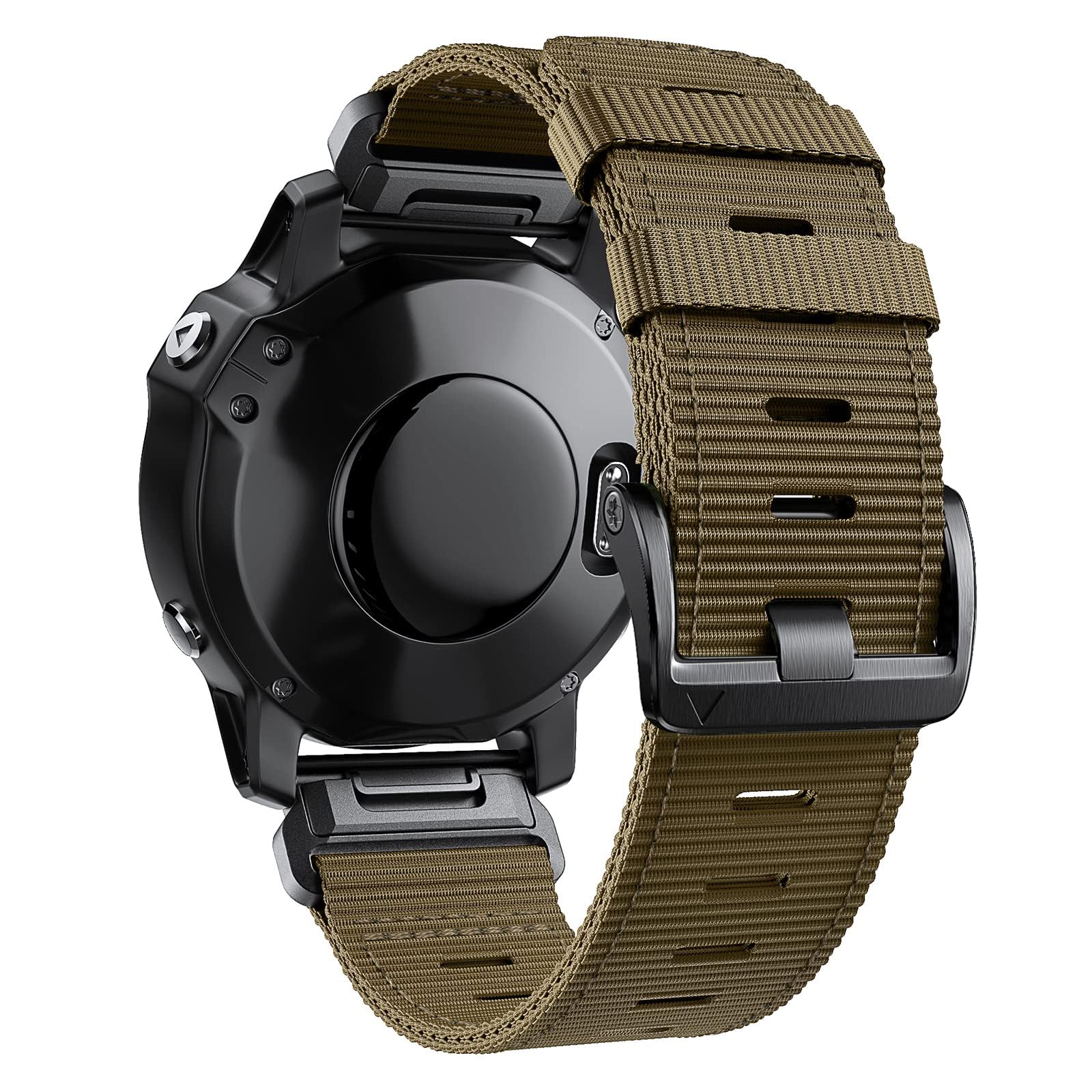 Correa de reloj de 22 mm y 26 mm para Garmin, correa deportiva de nailon súper resistente de ajuste rápido para fēnix/epix/Tactix/Forerunner/Approach/MARQ/Quatix/ D2 Series Correa de repuesto, 26mm