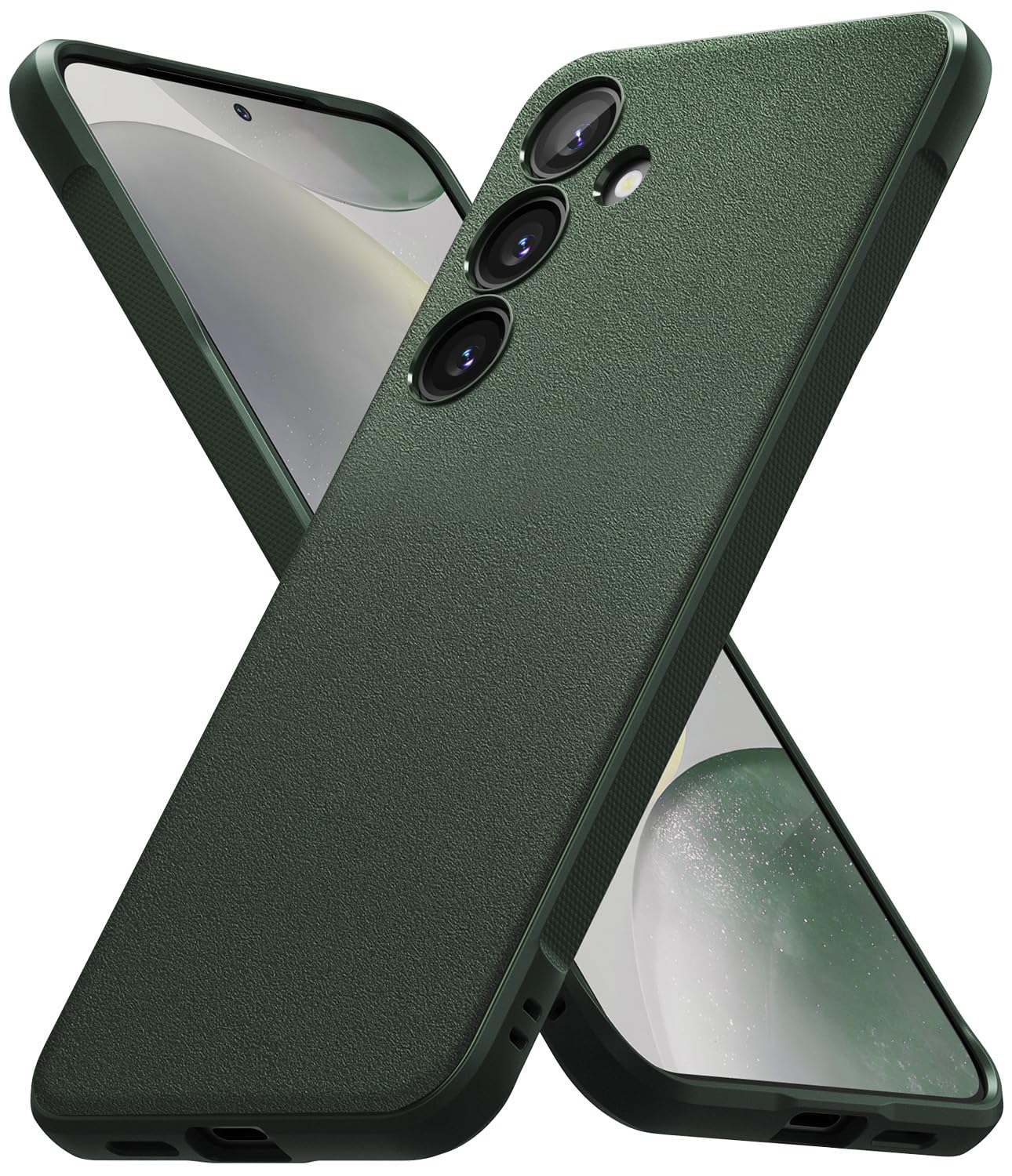Funda Samsung Galaxy S24 Plus Ringke Dark Green Antihuellas y Antideslizante