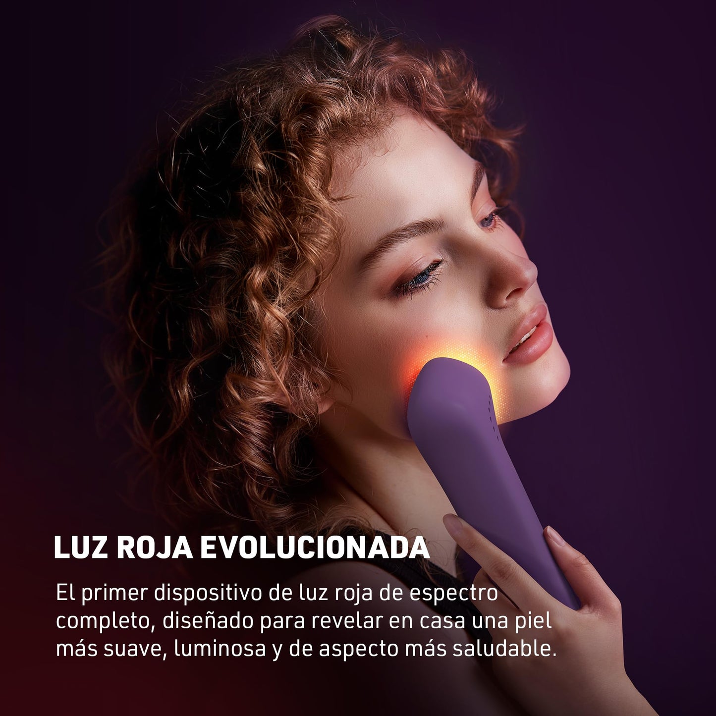 Faq 501 Lámpara LED Roja & Bienestar + Red Light Peptide Serum – LED 650 Nm con Sérum Facial Acido Hialuronico & Colageno– Set Cuidado Piel Luminosidad e Hidratación
