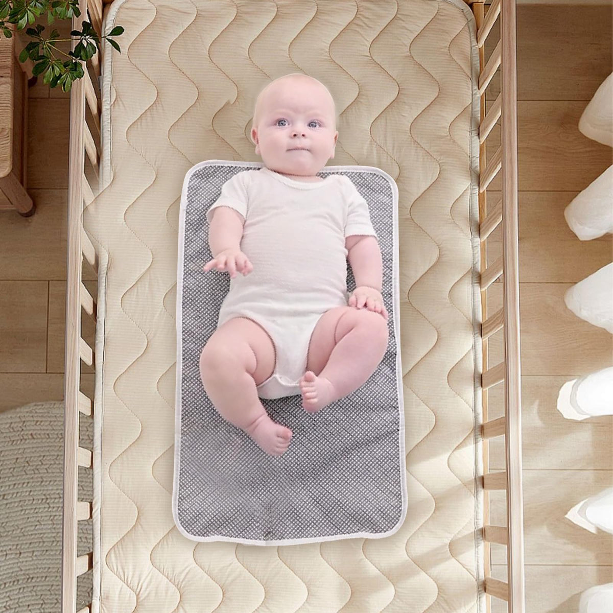 Cambiador plegable para bebé, paquete de 2 unidades, cambiador de pañales, tapete impermeable para pañales de viaje para bebé, kit de cambio de bebé para viajes en casa al aire última intervensión.