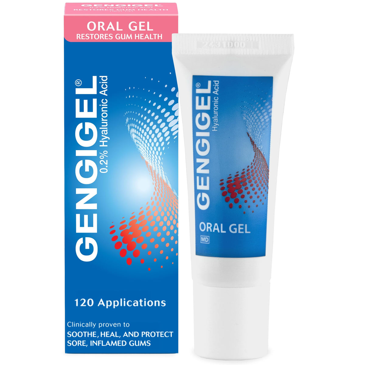 Gel Oral Gengigel Ácido Hialurónico 20ml, Alivia Molestias en Boca y Encías, Sin Parabenos ni SLS, Vegano y Kosher