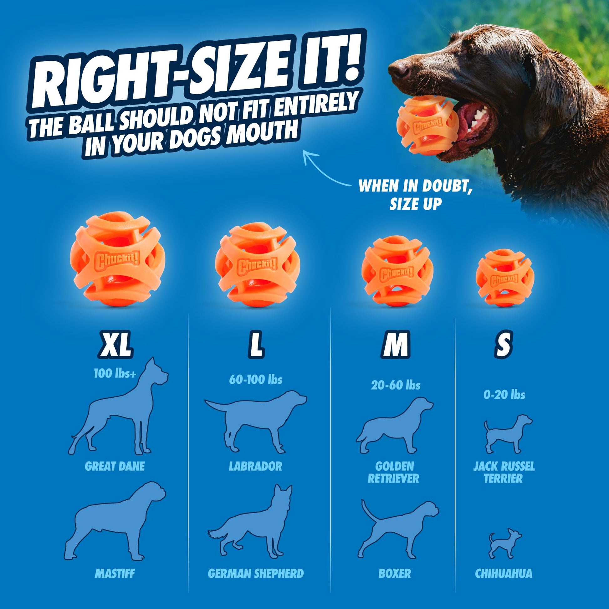 Chuckit! Breathe Right Fetch - Juego de 2 Bolas, tamaño Mediano