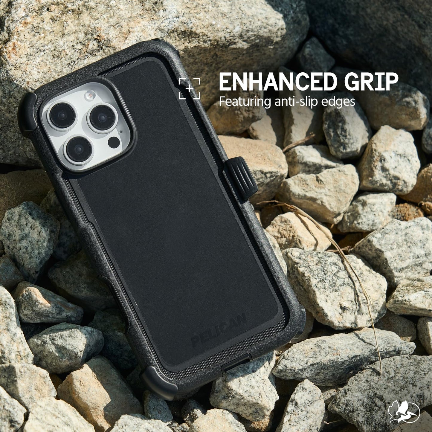 Funda Resistente Pelican Negro Compatible MagSafe Protección Grado Militar para iPhone 16 Pro
