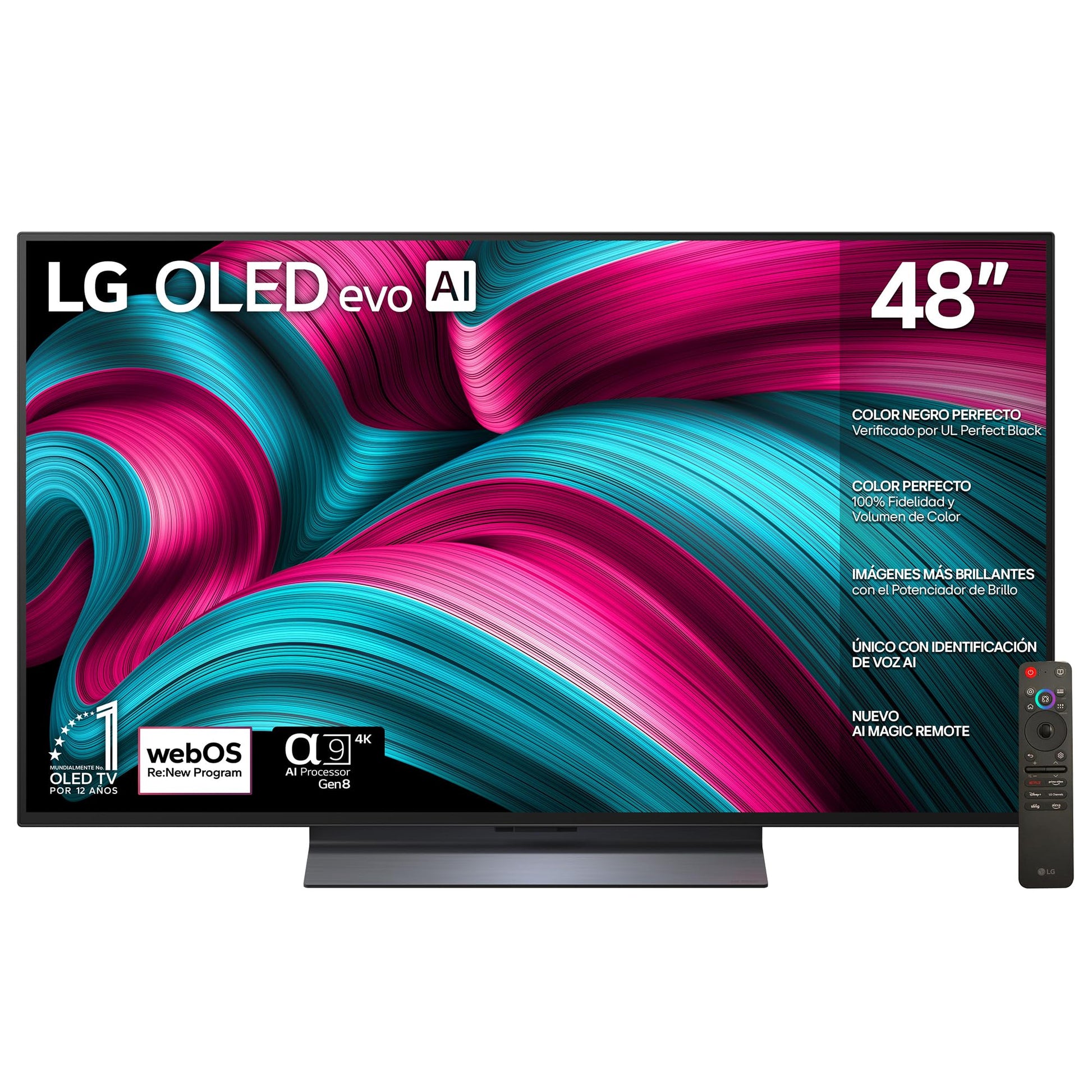 LG Pantalla 48 Pulgadas OLED EVO AI C5 4K Smart TV 2025