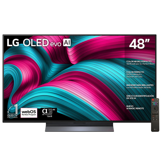 LG Pantalla 48 Pulgadas OLED EVO AI C5 4K Smart TV 2025