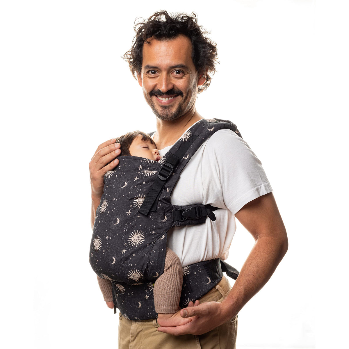 Boba X Portabebés ajustable para recién nacidos a niños pequeños, portabebé frontal convertible 2 en 1 y mochila de 7 a 45 libras, portabebés ergonómico con correas cruzables (Cosmos)